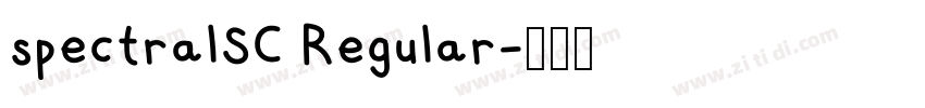 spectralSC Regular字体转换